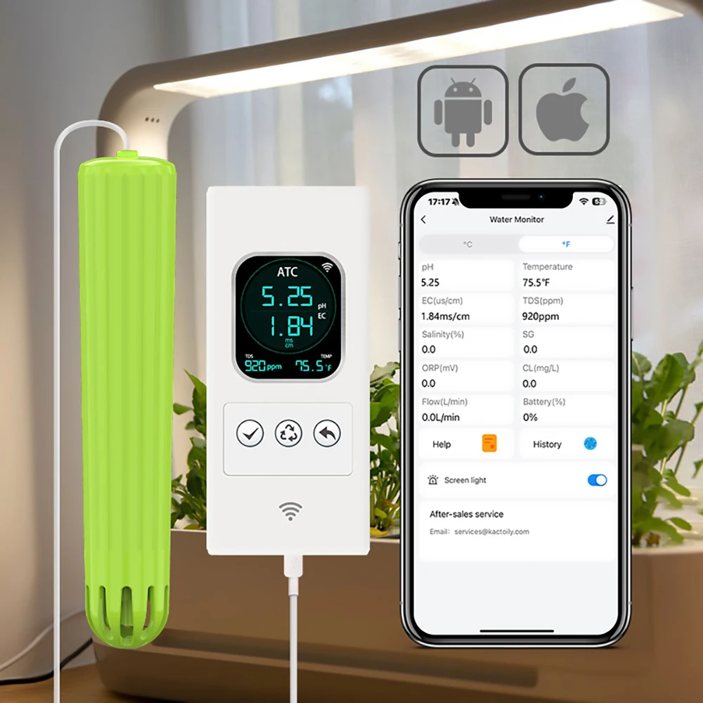 Urban Farming Indoor - Kit Sensor WiFi 4-in-1 Kactoily untuk