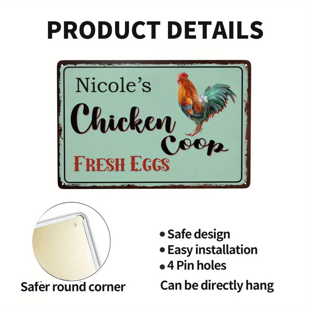 Papan Tanda Kandang Ayam denga - Urban Farming Usa ulasan dan harga