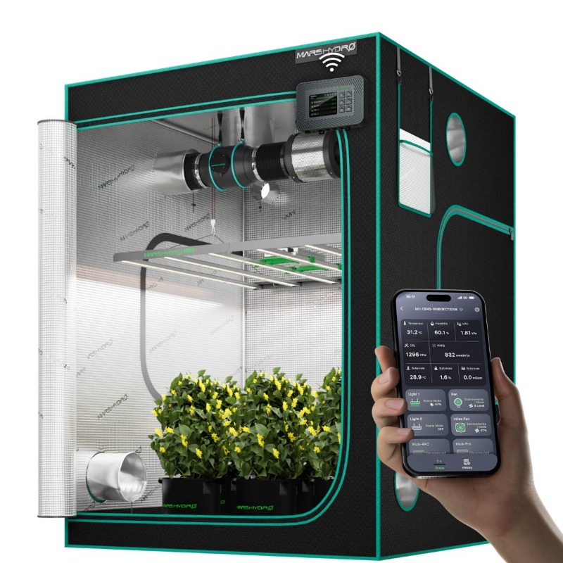 Kit Lampu Tumbuh Spektrum Penu - Grow Tent 4X4 ulasan dan harga