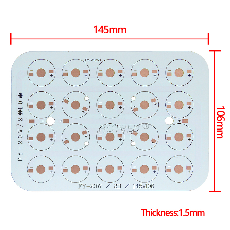 Papan PCB Aluminium LED, Subst - Flood Tray Table ulasan dan harga