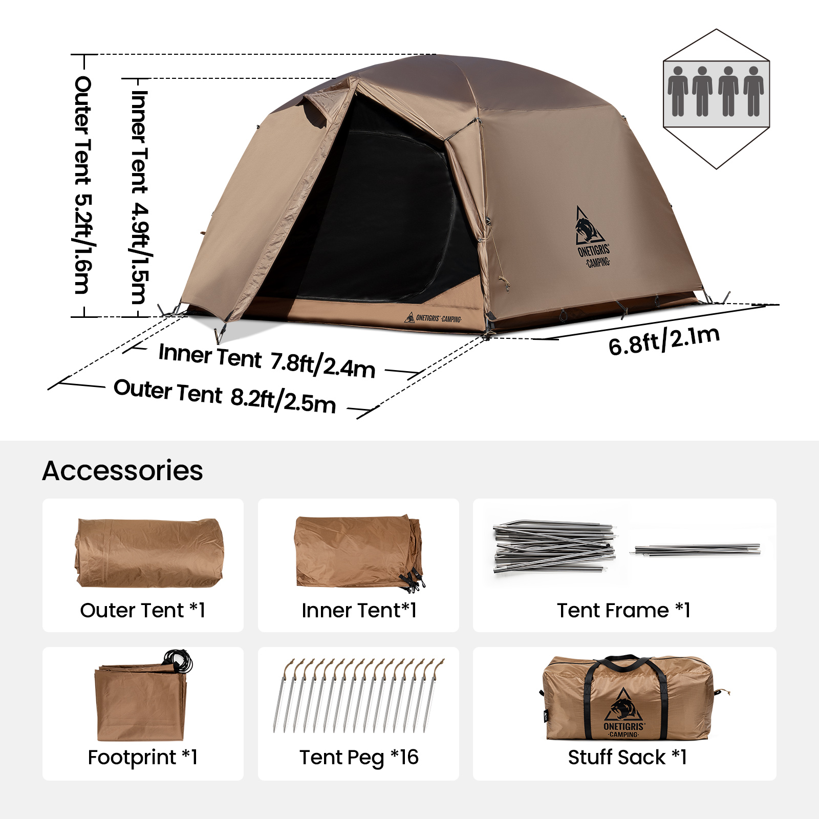 Onegris JOVIAN tenda berkemah  - Grow Tent 4X4 ulasan dan harga