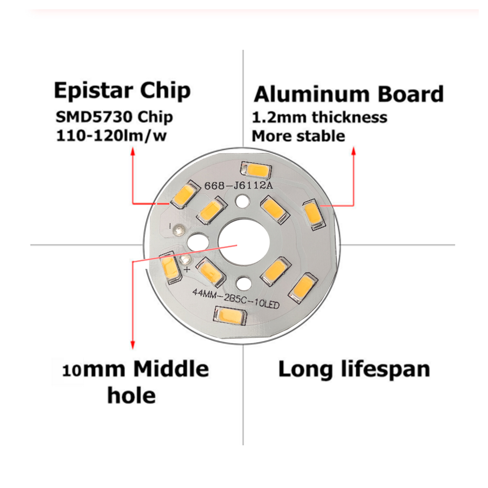 10PCS SMD 5730 LED Aluminium S - Flood Tray Table ulasan dan harga
